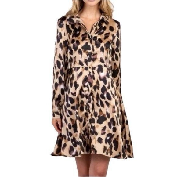 NWT Hayden Los Angeles Leopard Animal Print Dress size XL - Picture 1 of 9